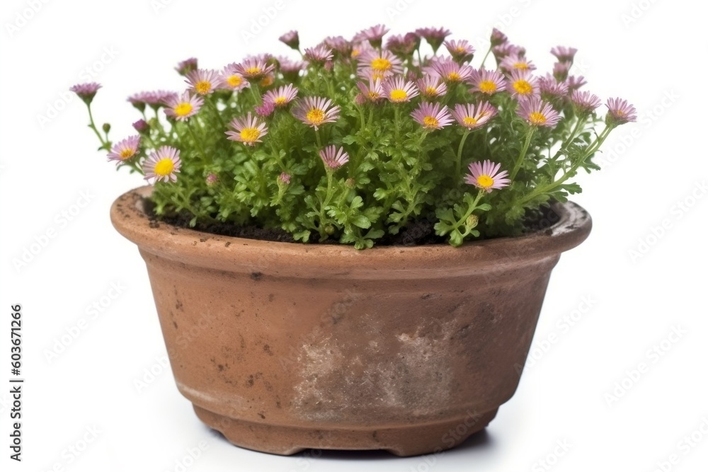 Naklejka premium flowers in a pot