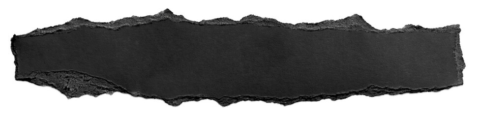 black paper ripped message torn
