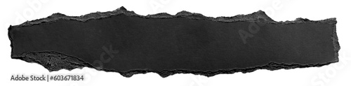 Vászonkép black paper ripped message torn