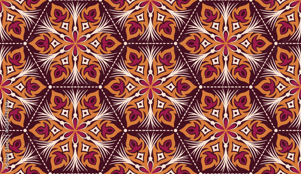 Geometric ethnic pattern seamless flower color. seamless pattern. Design for fabric,curtain,background,carpet,wallpaper,clothing,wrapping,Batik,mandalas,fabric,Vector illustration. pattern style. Geometric ethnic pattern seamless flower color. seamless pattern. Design for fabric,curtain,background,carpet,wallpaper,clothing,wrapping,Batik,mandalas,fabric,Vector illustration. pattern style.