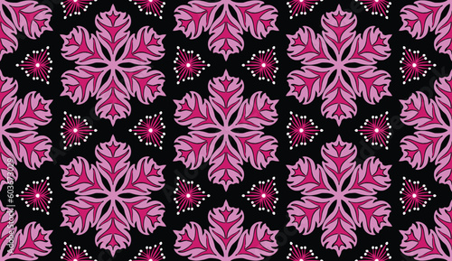 Geometric ethnic pattern seamless flower color. seamless pattern. Design for fabric,curtain,background,carpet,wallpaper,clothing,wrapping,Batik,mandalas,fabric,Vector illustration. pattern style.