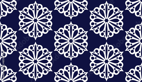 Geometric ethnic pattern seamless flower color. seamless pattern. Design for fabric,curtain,background,carpet,wallpaper,clothing,wrapping,Batik,mandalas,fabric,Vector illustration. pattern style.