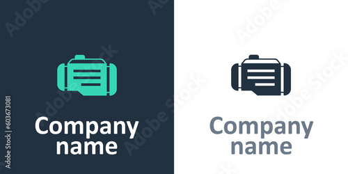 Logotype Check engine icon isolated on white background. Logo design template element. Vector