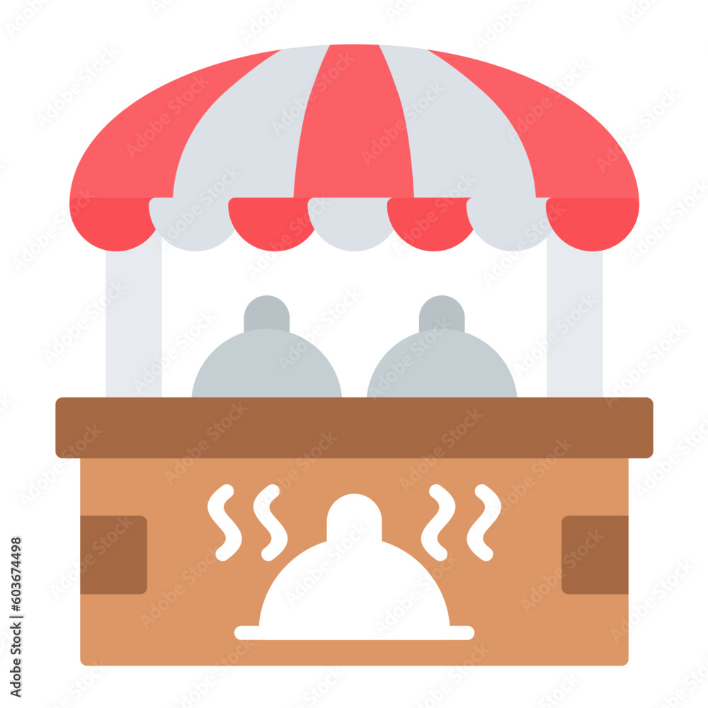 Fototapeta premium Food Stall Icon
