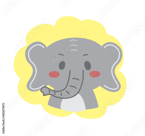 Cute Head Elephant 