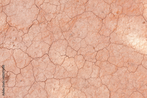 Ausgetrockneter gerissener roter Sandsteinboden