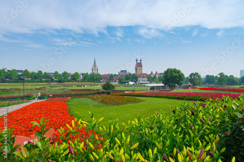 Spring scenery of Wuhan Huabohui Scenic spot photo