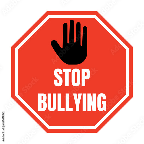 Stop bullying symbol icon 