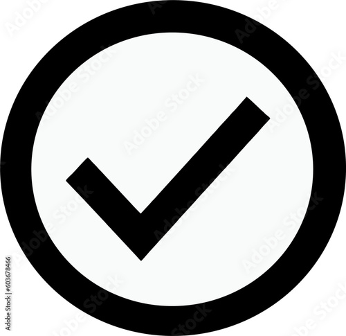 Check mark icon symbols vector. symbol for website computer and mobile vector