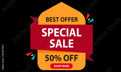 Special Sale Best Offer - 50% Off Banner