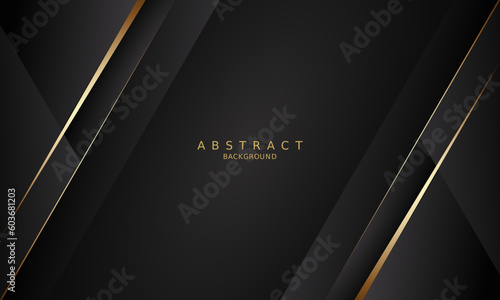  black luxury premium background and gold line.