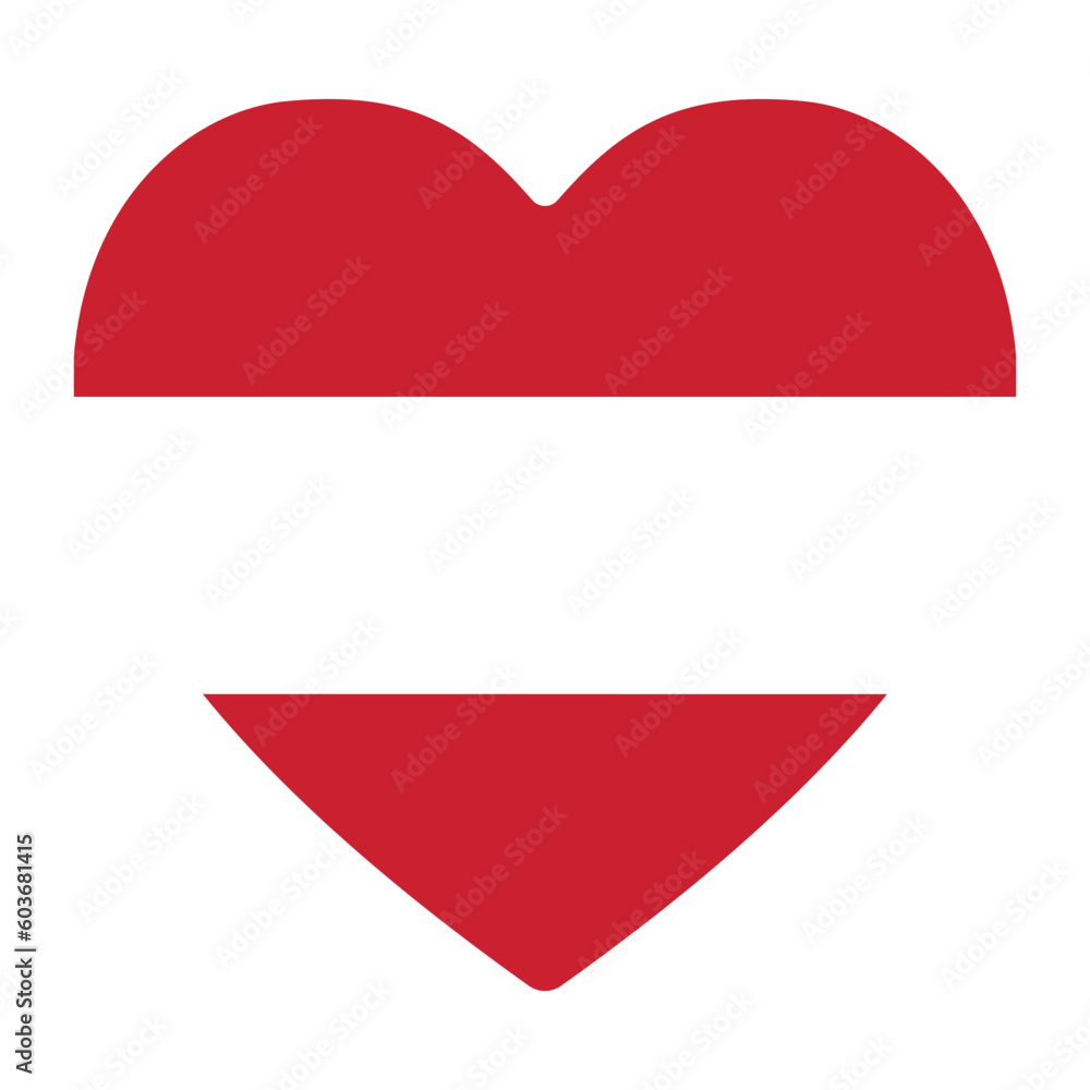 Austria flag. Flag of Austria in design shape Austria flag. Flag of Austria in design shape