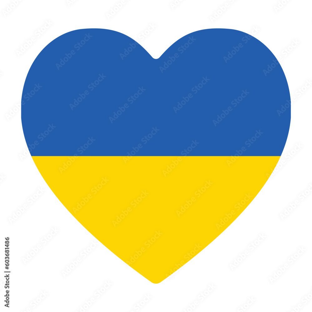 Ukraine flag in design shape Ukraine flag in design shape