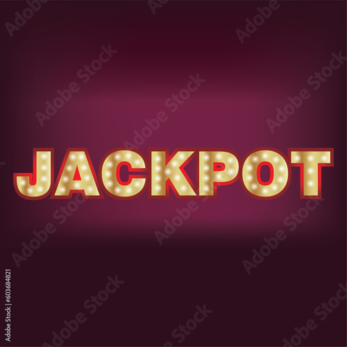 Jackpot, win 10 EPS icon, vector, illustration, symbol