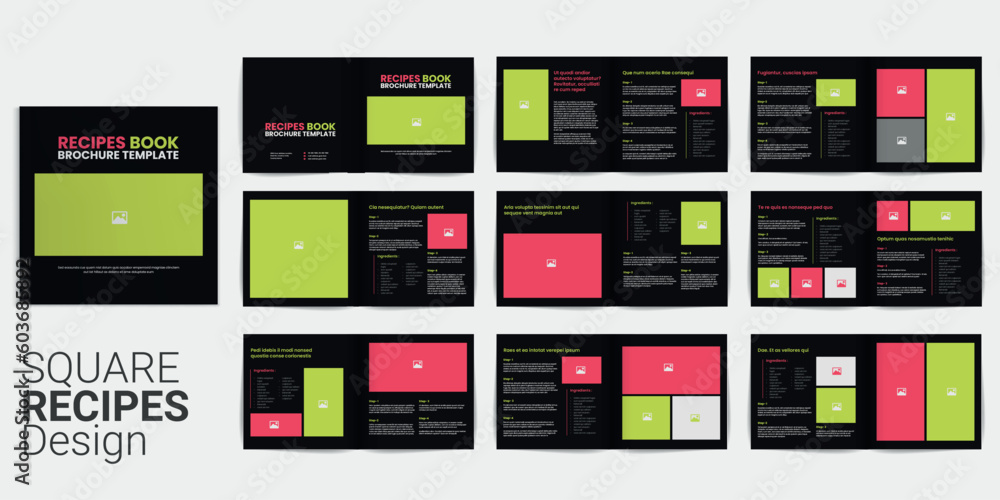 Square Recipes Book Brochure design Cookbook Layout Design Recipe book design Cookbook Booklet Cookbook Brochure Square Recipes Book Brochure design Cookbook Layout Design Recipe book design Cookbook Booklet Cookbook Brochure
