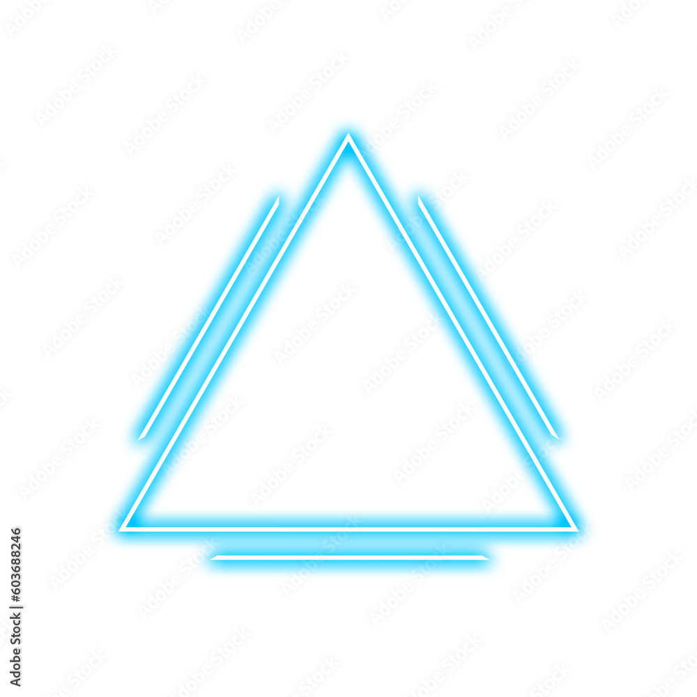 blue triangle frame line light neon blue triangle frame line light neon