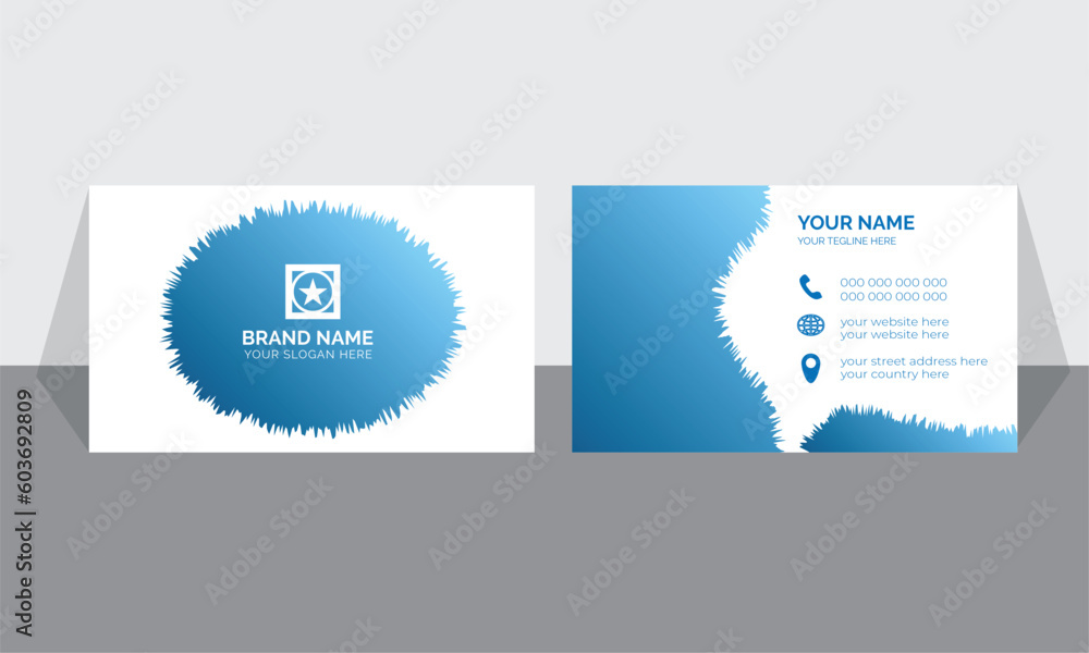 digital business card design template