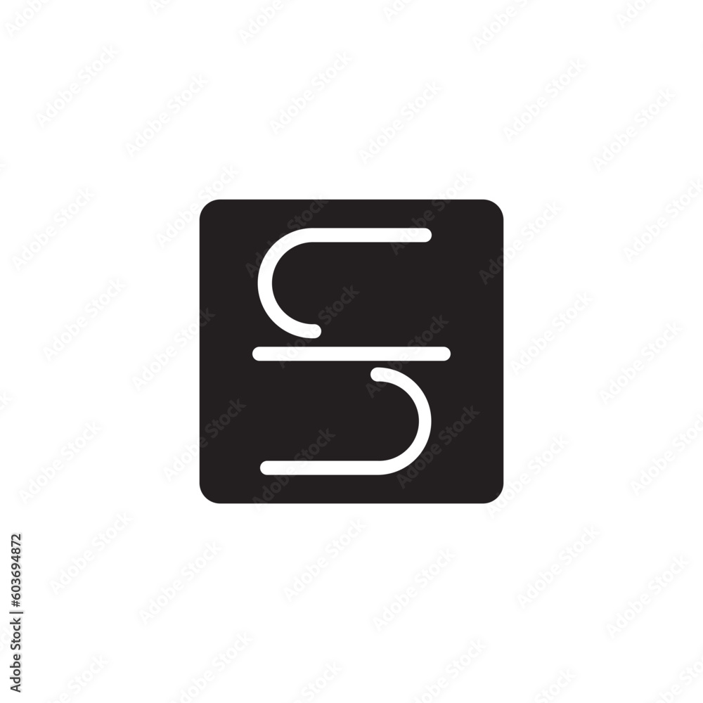 Strike Text Trough Icon Strike Text Trough Icon