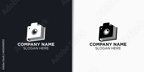 camera education logo template, photography study logo inspiration