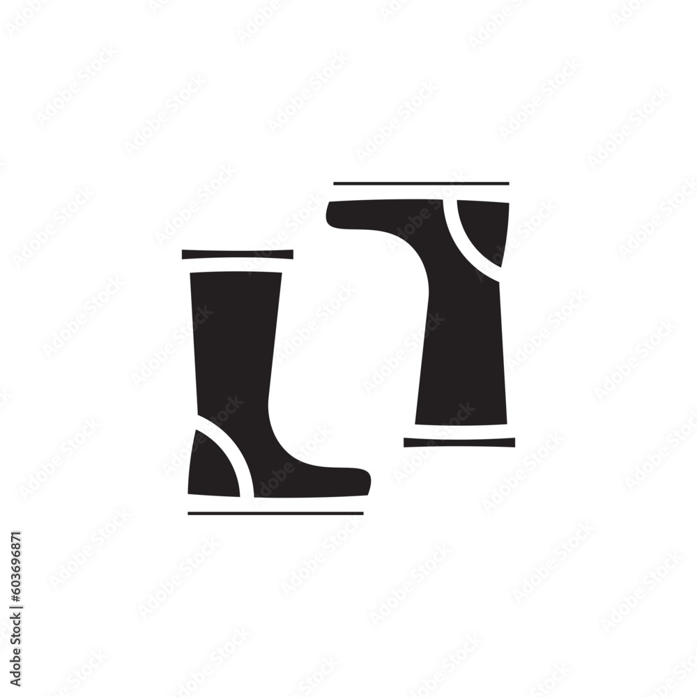 Boots Shoes Rubber Icon