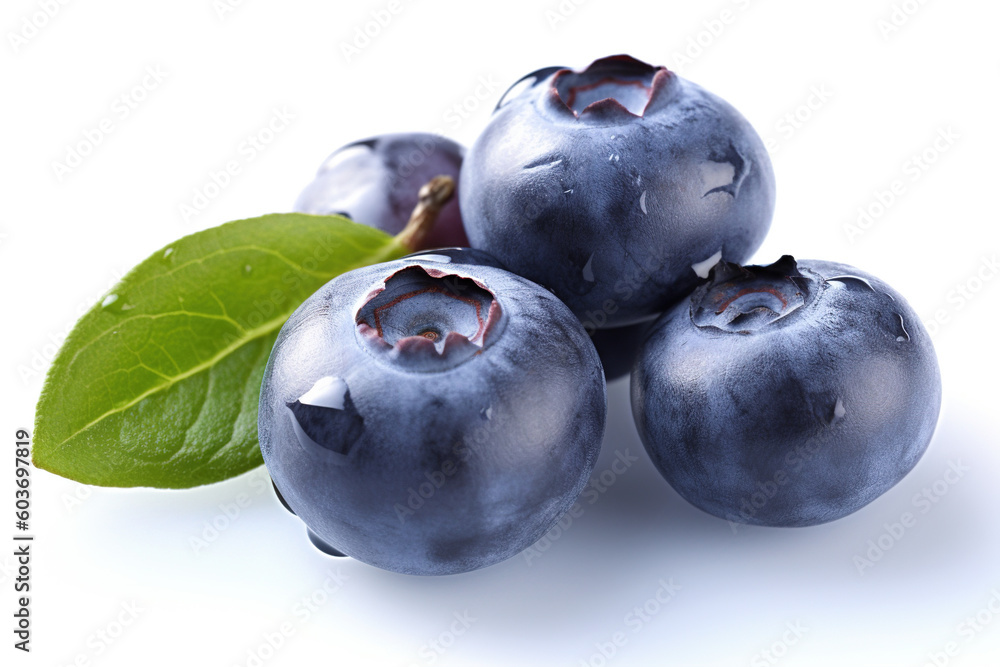 Obraz premium blueberries isolated on white background