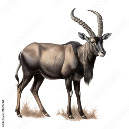 Wallpaper Mural Antylopa, Ilustracja bez tła, png, wygenerowane przez AI Torontodigital.ca