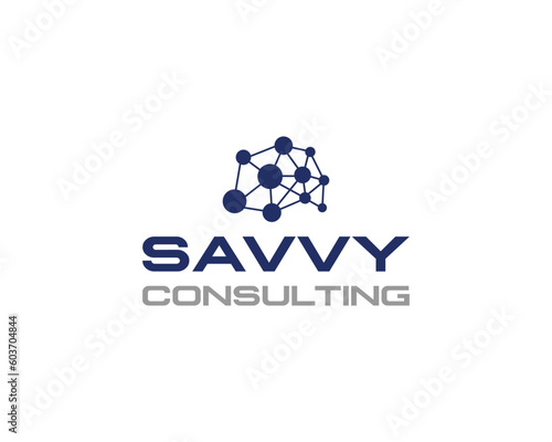 Simple and enlighten human brain based logo design for consulting, health, and care industry.