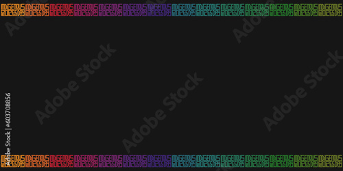 Indigenous Peoples Day background with Frame