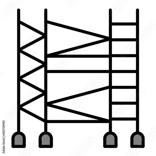 Scaffolding Line Color Icon