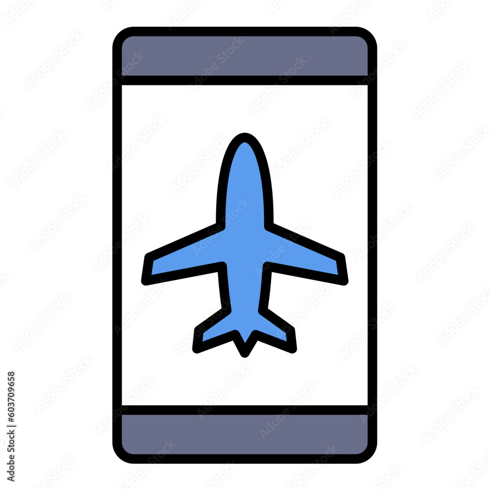 Airplane mode active Line Color Icon Airplane mode active Line Color Icon