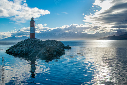Les eclaireurs lighthouse, ushuaia, argentina photo