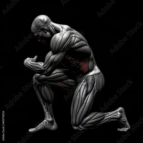 Muscular Atlehtic Difinated Man