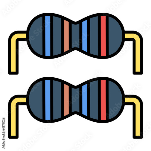 Resister Line Color Icon