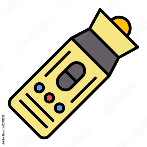 Flashlight Line Color Icon