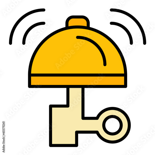 Cycle Bell Line Color Icon