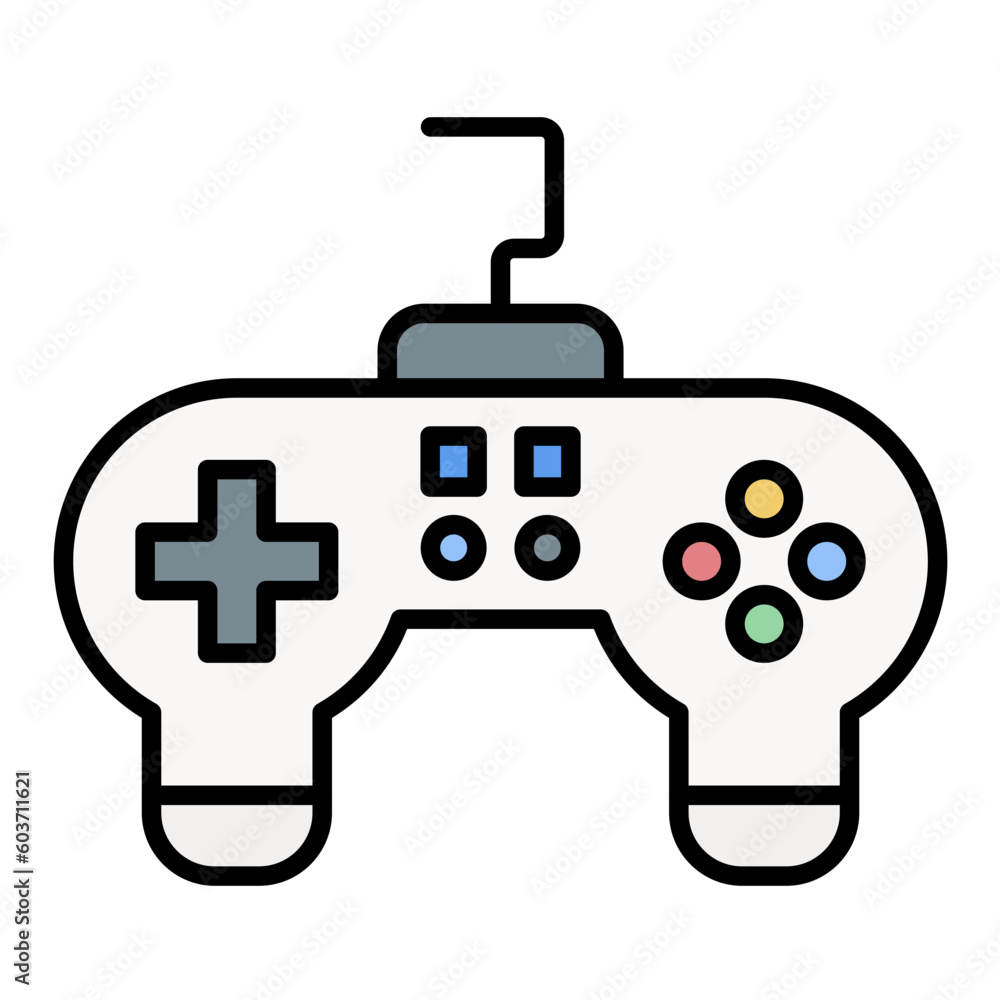 Gamepad Line Color Icon Gamepad Line Color Icon