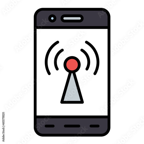 Mobile Hotspot Line Color Icon