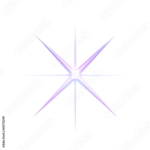 3D Purple Cute Sparkle