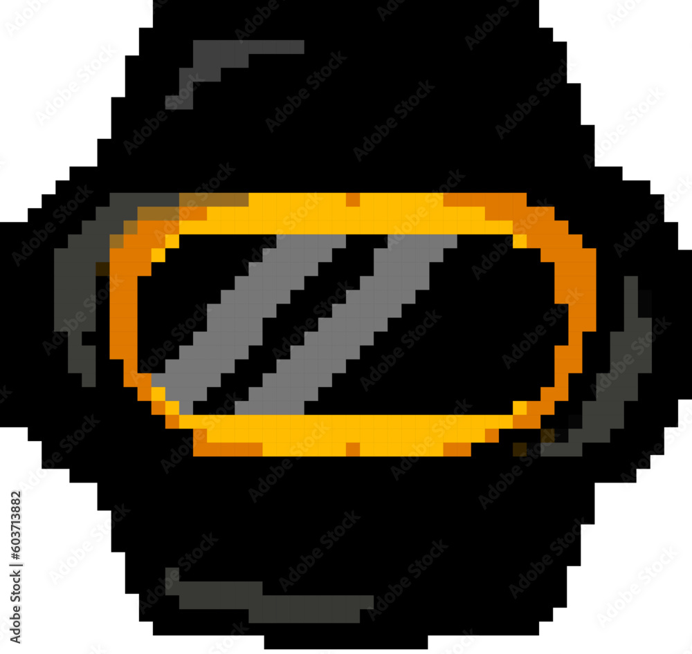 Fototapeta premium pulse watch tracker game pixel art retro vector. bit pulse watch tracker. old vintage illustration