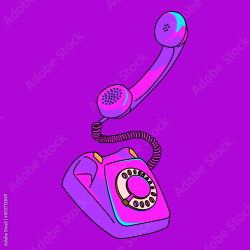 紫電話（purple phon）(ai)