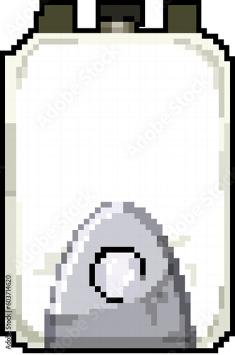 pipe water boiler game pixel art retro vector. bit pipe water boiler. old vintage illustration