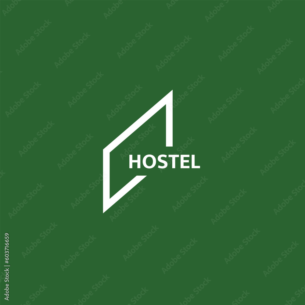 Hostel logo template. A clean, modern, and high-quality design logo vector design. Editable and customize template logo Hostel logo template. A clean, modern, and high-quality design logo vector design. Editable and customize template logo