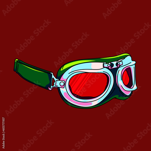 赤ゴーグル（red goggle）(ai)