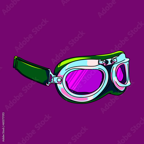 紫ゴーグル（purple goggle）(ai)