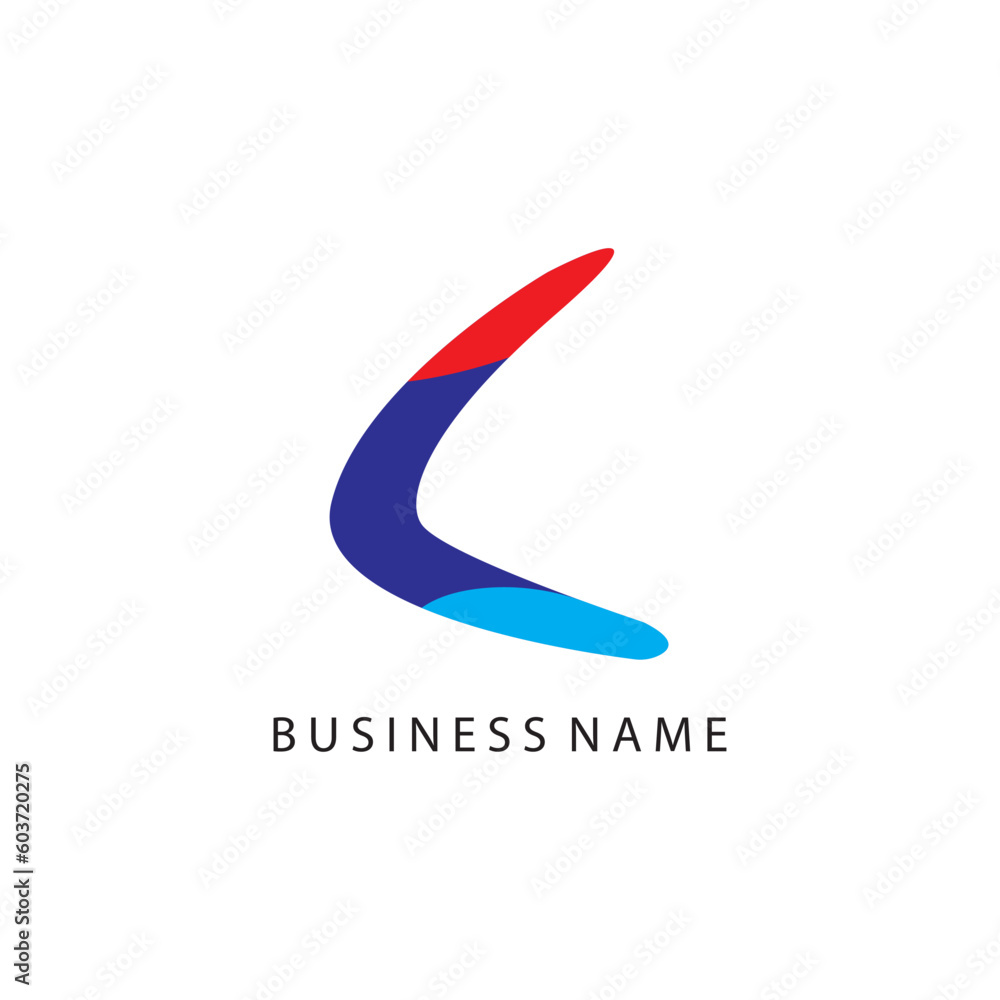 Boomerang icon Logo Vector illustration. Boomerang icon Logo Vector illustration.