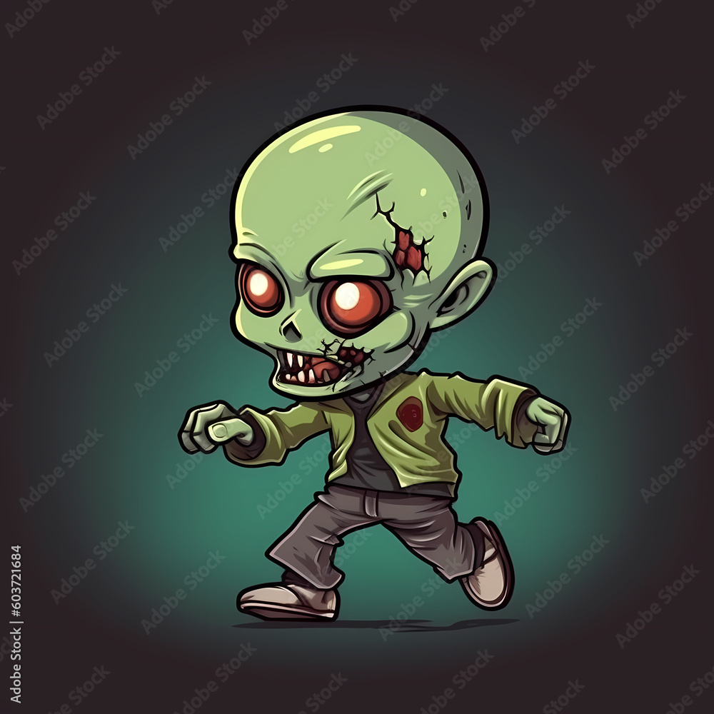 Zombie Cartoon Illustration