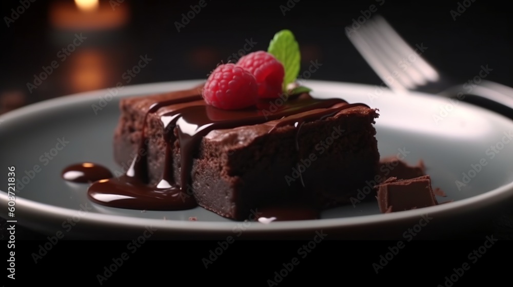 Generative AI hyperrealistic portrait of brownies food yummi food Photography Generative AI hyperrealistic portrait of brownies food yummi food Photography
