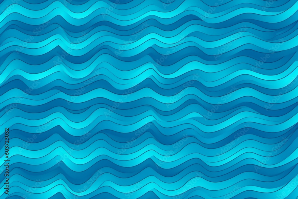 Illustration of blue waves for background, Created using generative AI technology Illustration of blue waves for background, Created using generative AI technology