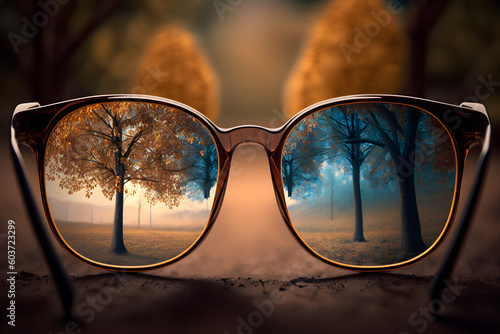 glasses, poor eyesight concept © logolord