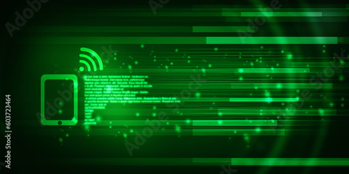 Wallpaper Mural 
2d rendering technology background illustration Torontodigital.ca